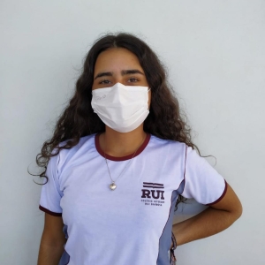 Estudante da 1ª Série do Novo Ensino Médio, Valentina Kaefer