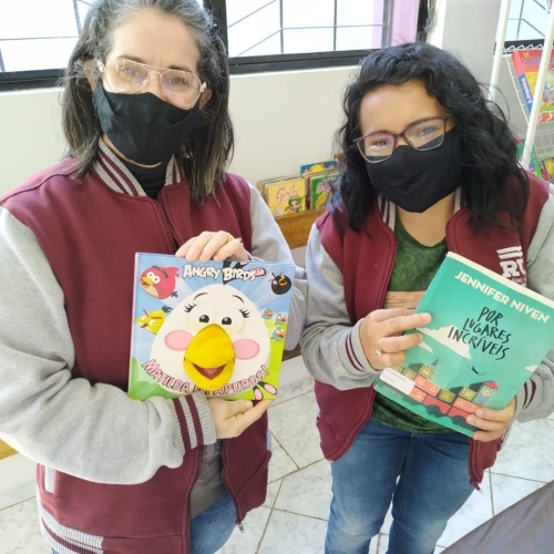 Colaboradoras Iara Diesel e Nelise Freitas. 