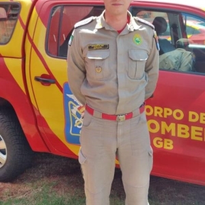 Lucas Gabriel Schlogl, 2º tenente do Corpo de Bombeiros de Marechal Rondon: “em caso de algum acidente, ligue 193”