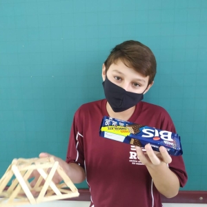 3º lugar - a ponte construída de modo mais rápido: William Veríssimo Hister.