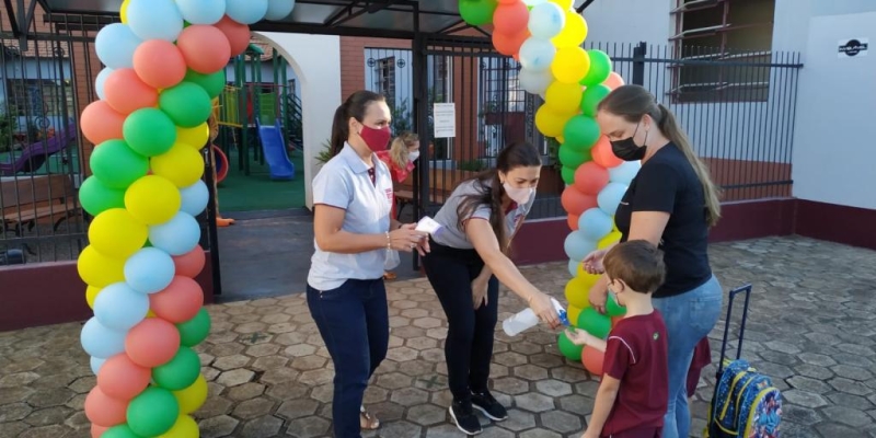 Recepção dos alunos da Educação Infantil e Fund. 1